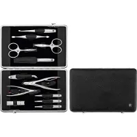 ZWILLING Gereedschap voor nagelverzorging, TWINOX etui, 12 stuks leer zwart