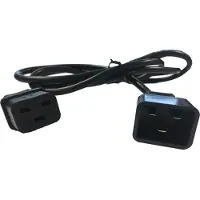 Salicru C20/C19 Power Cord 663BA000002 Black Male Plug female plug