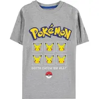 Difuzed Jongens, Shirt, Pika Jongens Tshirt met korte mouwen, Grijs, (116)