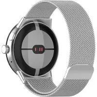 Strap-it Milanees bandje - geschikt voor Google Pixel Watch 1 / Pixel Watch 2 / Pixel Watch 3 - 41mm - Milanese band met magneetsluiting voor Pixel Watch (zilver)