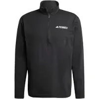 Adidas Functioneel shirt 'Multi Climacool 1/2 Zip Long Sleeve' zwart / wit