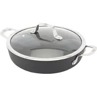 Ballarini Alba Servierpfanne aus Aluminium mit 2 Griffen, 28 cm, Antihaftbeschichtung, fur alle Herdarten