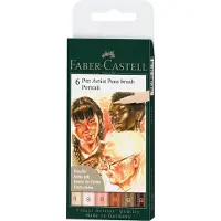 Faber-Castell brushpen - tekenstift - Pitt Artist Pen - 6-delig Porter - FC-167167