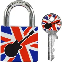 Masterlock Hangslot 30mm, bedrukt: Gitaar - 3430EURDGUITAR