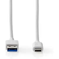 Nedis CCGW61600WT10, 1 meter, USB-A, USB-C, USB 3.2 Gen 1 (3.1 Gen 1), wit