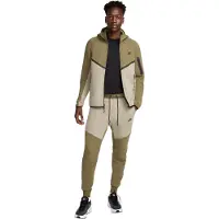 Nike Tech Fleece Sportswear Trainingspak Olijfgroen Beige Zwart
