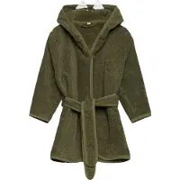 Pippi Baby Badjas - Deep Lichen Green m. Draak - - 86/92 - Badjassen