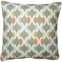 Madison Sierkussen 50x50cm Outdoor+ Trivia green met paspel
