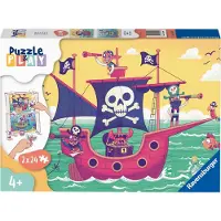 Ravensburger puzzel Puzzle & play Land in zicht - Legpuzzel - 2x24 stukjes