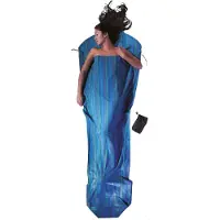 Cocoon - MummyLiner Cotton - Reisslaapzak 241 x 90/56 cm, blauw