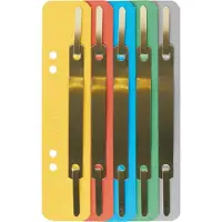 Leitz Map accessoires, Heftstreifen, 35 x 158 mm, Colorspankarton, sortiert 320 g-qm, Lochung: 60-80 mm, zum Abheften