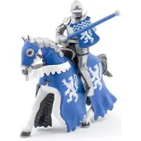 Papo Speelfiguur : Paard van de leeuwenridder met lans