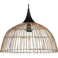 Beliani BARARIS - Hanglamp - Natuurlijk - Rotan