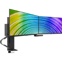 Ergotron TRACE Tafelbeugel voor monitor Aantal monteerbare displays: 2 Display(s) 53,3 cm (21) - 68,6 cm (27) Zwart Draaibaar, In hoogte verstelbaar,