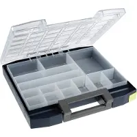 Raaco sorteerkasten, model A, met 14 compartimenten, afmetingen 354 x 323 x 55 mm, slagvast