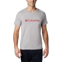Columbia CSC Basic Logo Short Sleeve T-Shirt - Shirt Heren - T-Shirt Korte Mouwen - Grijs - Maat XXL