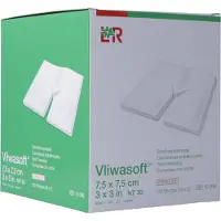 Lohmann & Rauscher GmbH & Co. KG Vliwasoft Splitkompres Y-Vormig 7.5 x 7.5cm 12099 50 St Compressen