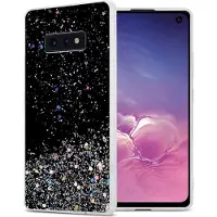 Cadorabo TPU hoes fonkelende glitters (Galaxy S10e), Smartphonehoes, Zwart