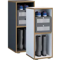 VCM Houten kantoorstandaard plank boekenkast boekenkast plank Salia 2-voudig w. 30 cm
