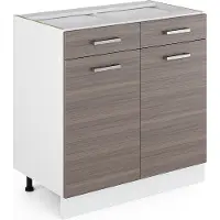 Vicco R-Line Keukenonderkast – 80 cm zonder werkblad Edel grijs