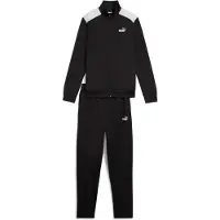 Puma Trainingspak lichtgrijs / zwart / wit