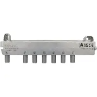 Televes 6-voudige versterker/verdeelblok VT612FZ, frequentiebereik 5-1218 MHz, versterkingsfactor (VD): 12 dB, artikelnummer 519606
