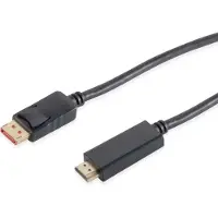S-Impuls DisplayPort naar HDMI kabel - DP 1.4 / HDMI 2.0 (4K 60Hz + HDR) / zwart - 5 meter