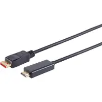 S-Impuls DisplayPort naar HDMI kabel - DP 1.4 / HDMI 2.0 (4K 60Hz + HDR) / zwart - 10 meter