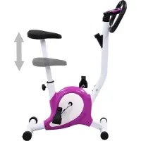 vidaXL Hometrainer met bandweerstand paars