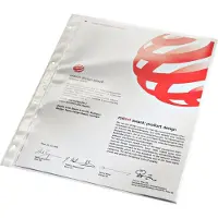 Leitz Premium Showtassen A4 Glashelder Transparant 80 micron PVC (Polyvinylchloride) Boven 4 Gaten 100 Stuks