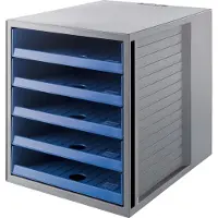 HAN Ladebox KARMA 14018-16 Grijs DIN A4 Aantal lades: 5