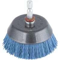 Wolfcraft Nylon-komborstel | Blauw | 6-kant schacht | Ø65mm | 1 stuk - 2729000