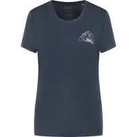 Jack Wolfskin Peak Graphic T-shirt Met Korte Mouwen Blauw M Vrouw