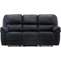Venture Home Saranda bank 3 persoons, elektrische recliner met voetsteun zwart.