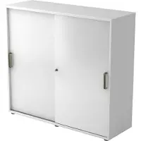 Hjh OFFICE PRO BETA 1753S - Wit Hoogte van de map | 3 OH Schuifwandkast Greeplijst kunststof