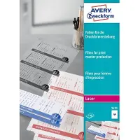Avery Doel Vorm Transparante matte polyester film (A4, 100 x), Fotopapier, Transparant