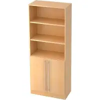 Hammerbacher Matrix Gemelamineerde spaanplaat Archiefkast 4 Planken 800 x 420 x 2.004 mm Bruin Ahorn