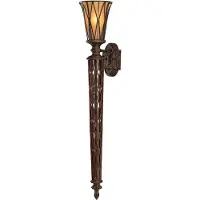 FEISS LED Wandlamp Triomphe | 1X E14 Max 60W | Firenze Gold with Amber Shade