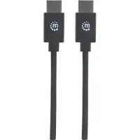 Manhattan 353342. USB-C aansluitkabel. USB 2.0, C-connector / C-connector, 1 meter