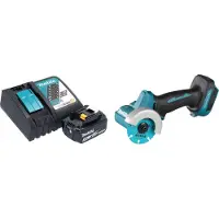 Makita DMC 300 RF1 accu haakse slijper 18 V 76 mm borstelloos + 1x oplaadbare accu 3.0 Ah + lader