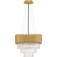 Lyora Hanglamp Magnolia goud met kristal Ø 39cm