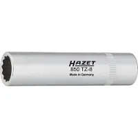 Hazet Inzetstuk kettingkastbekleding 850TZ-8 · 1/4 inch (6,3 mm) vierkant hol · Buitentwaalfkant tractieprofiel · SW 8 mm