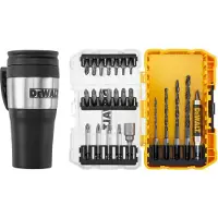 DeWalt 25-delig EXTREME Schroefbit- en borenset + koffiemok in TOUGH CASE - DT70707
