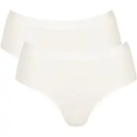 Sloggi GO Casual Midi 2P Dames Onderbroek - SILK WHITE - Maat XL