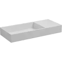 Clou Mini Wash Me Plus fontein met voorbewerkt kraangat rechts mineral marmer B56xH7.5xD24cm