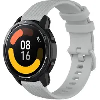 Strap-it Luxe siliconen smartwatch bandje - geschikt voor Xiaomi Watch S1 (Active/Pro) / Watch 2 Pro / Watch S3 / Mi Watch / Amazfit GTR 47mm / GTR 2-3-4 / Amazfit Balance / Bip 5 - grijs