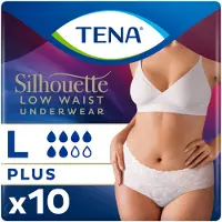 Tena Voordeelverpakking 4 X Silhouette Norm wit - Lage Taille - Large, 10st (795610)
