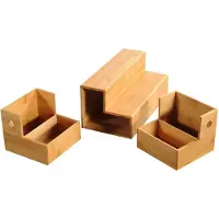 Kesper Thee- en kruidenorganizer, 4x uitschuifbare lades, 18 x 16.5 x 34.5 cm