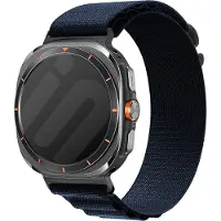 Strap-it Alpine nylon bandje - geschikt voor de Samsung Galaxy Watch Ultra / Ultra 2025 (blauw)