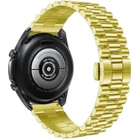 Strap-it Luxe presidential metalen bandje - geschikt voor Huawei Watch GT 3 Pro 43mm / GT 3 42mm / GT 2 42mm - goud